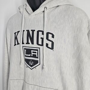 Los Angeles Kings Champion Reverse Weave Pullover Hoodie Gray Men's Size XL